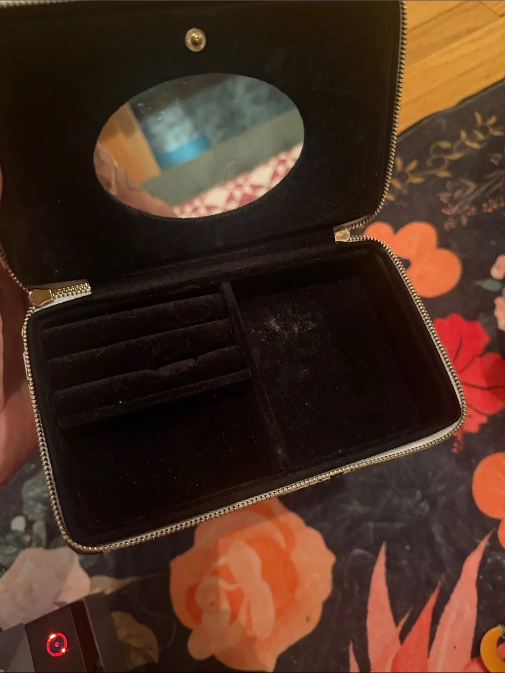 Baublebar Mickey Mouse Black & White Zip Jewelry Case
